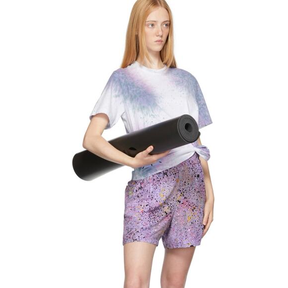 MCQ By ALEXANDER McQUEEN $324 Shorts Size S Paint Splatter Print - Picture 1 of 8